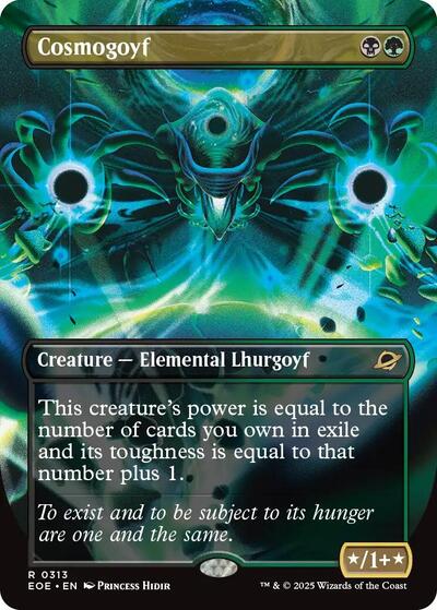 Cosmogoyf (Borderless) (Edge of Eternities) Light Play Foil