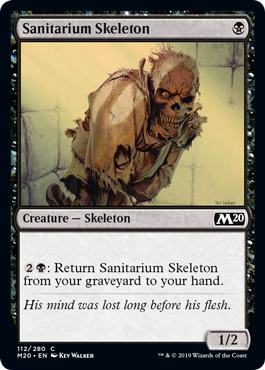 Sanitarium Skeleton (Magic 2020 Core Set) Light Play Foil