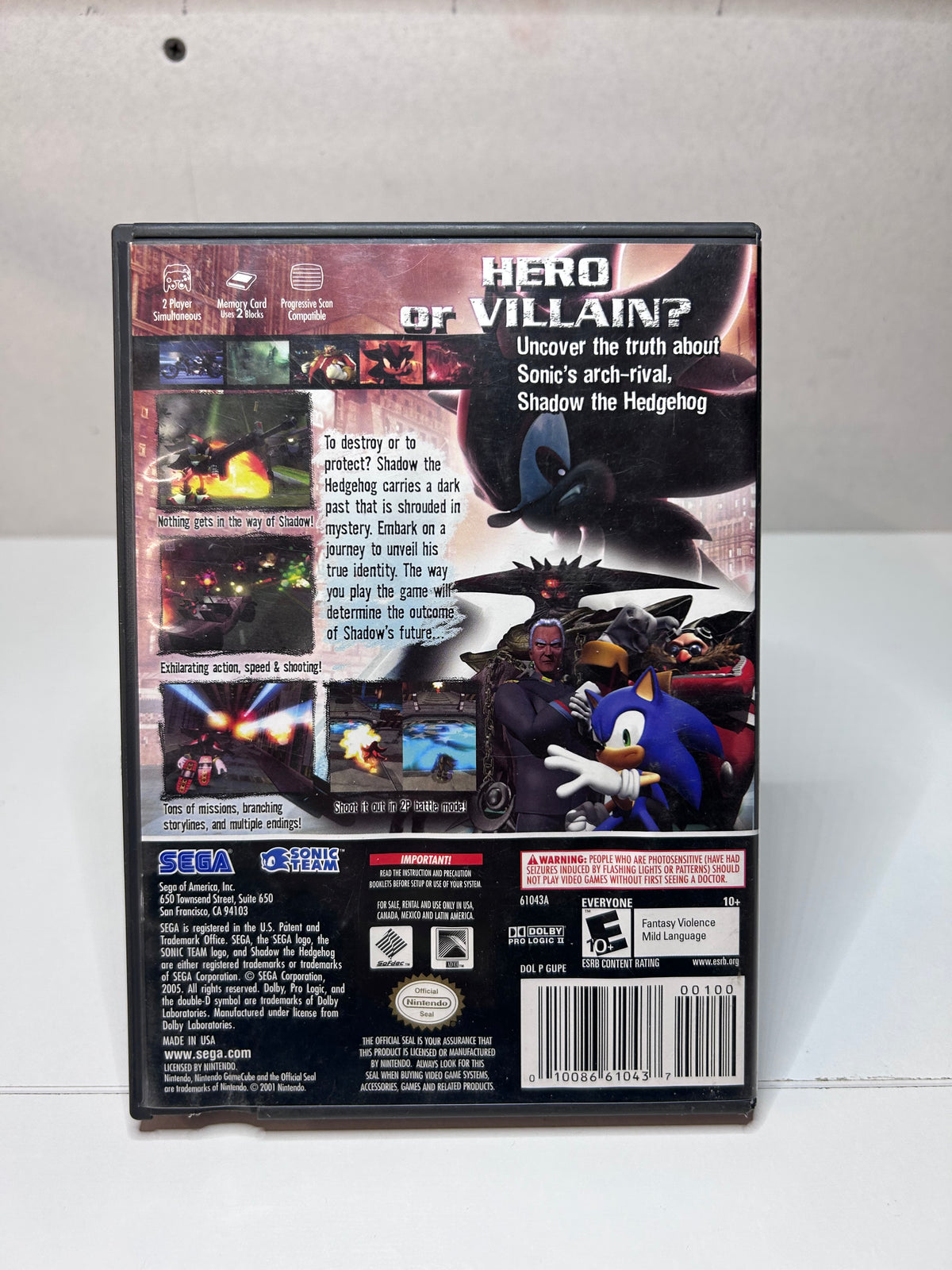 Shadow the Hedgehog (Gamecube)
