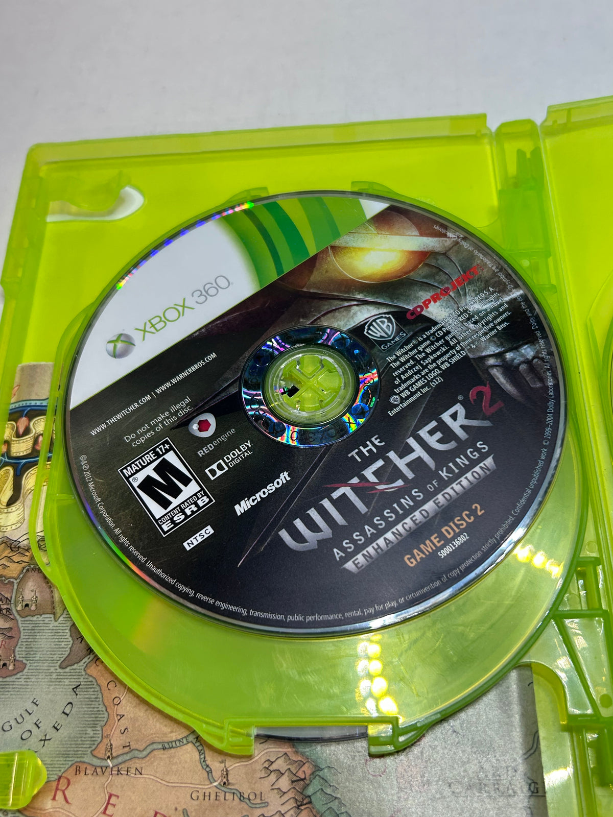 The Witcher 2: Assassins of Kings: Enhanced Edition W Map (Xbox 360)