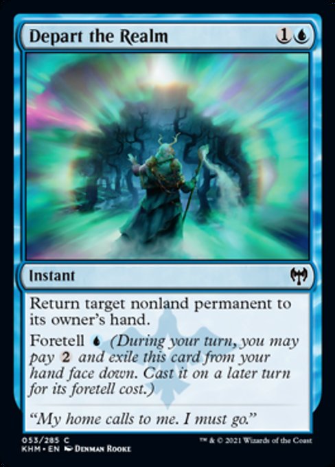 Depart the Realm (Kaldheim) Light Play Foil