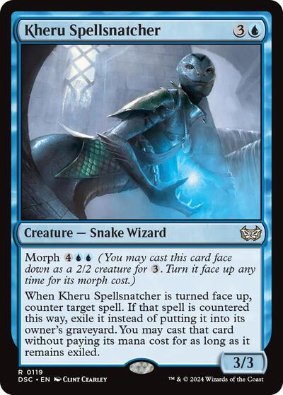 Kheru Spellsnatcher (Commander: Duskmourn: House of Horror) Light Play
