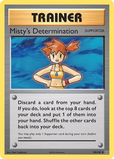 Misty's Determination (XY - Evolutions) Damaged / Poor
