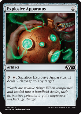 Explosive Apparatus (Magic 2019 Core Set) Light Play