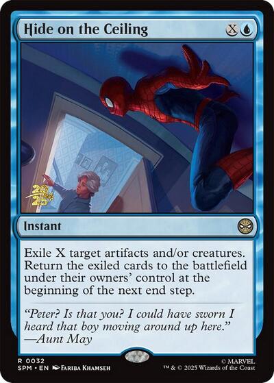 Hide on the Ceiling (Promos: Prerelease Cards) Light Play Foil