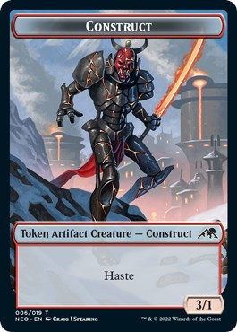 Construct Token (006) (Kamigawa: Neon Dynasty) Light Play
