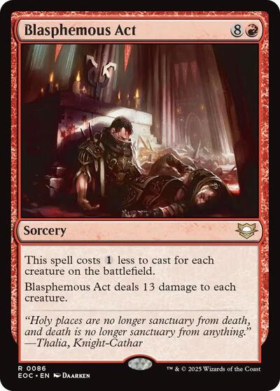 Blasphemous Act (Commander: Edge of Eternities) Light Play