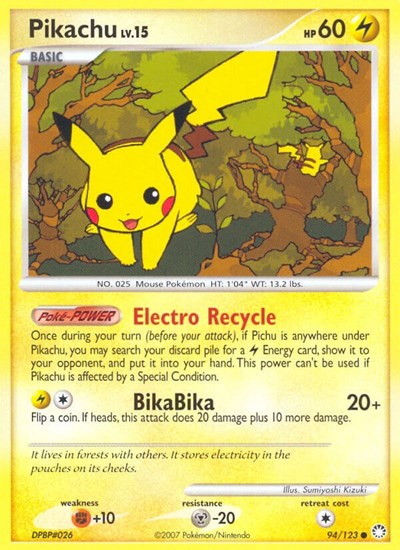 Pikachu (Mysterious Treasures) Damaged / Poor
