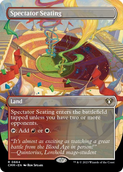 Spectator Seating (Borderless) (Commander Masters) Light Play