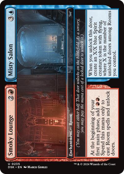 Smoky Lounge / Misty Salon (Duskmourn: House of Horror) Light Play Foil