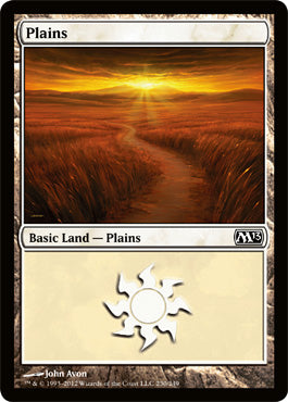 Plains (230) (Magic 2013 Core Set) Light Play
