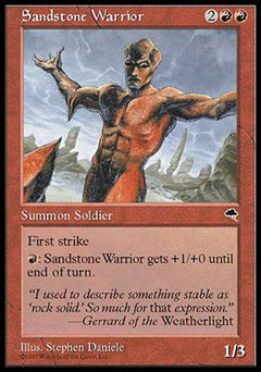 Sandstone Warrior (Tempest) Light Play