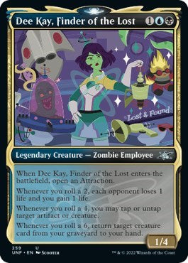 Dee Kay, Finder of the Lost (Showcase) (Unfinity) Light Play Foil
