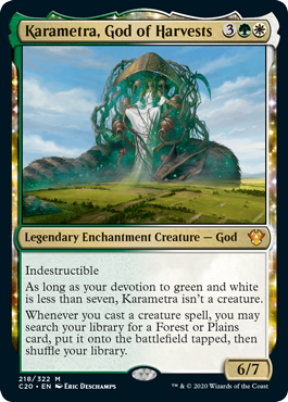Karametra, God of Harvests (Commander 2020 Ikoria) Light Play