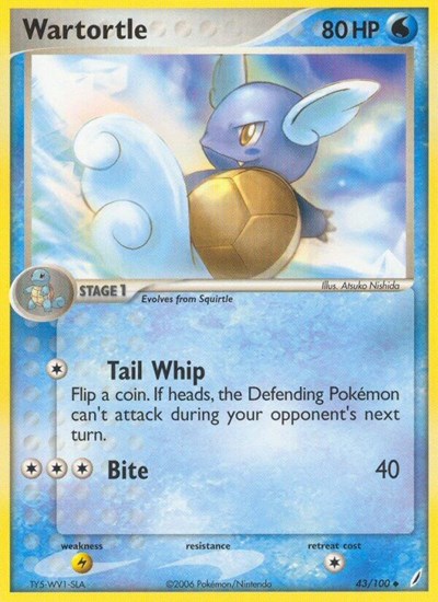 Wartortle - 043 (Crystal Guardians) Heavy Play