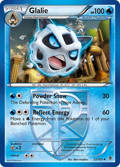 Glalie (Team Plasma) (Plasma Blast) Heavy Play