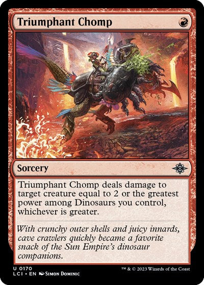 Triumphant Chomp (The Lost Caverns of Ixalan) Light Play