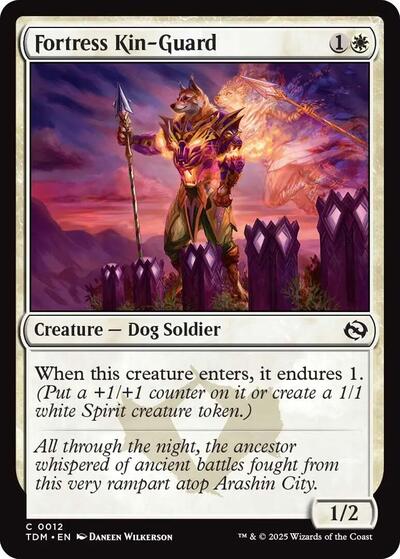 Fortress Kin-Guard (Tarkir: Dragonstorm) Light Play Foil