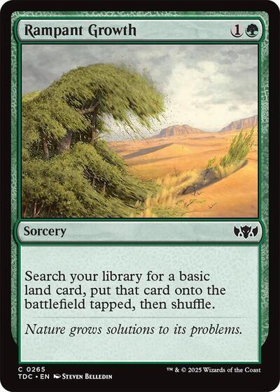 Rampant Growth (Commander: Tarkir: Dragonstorm) Light Play