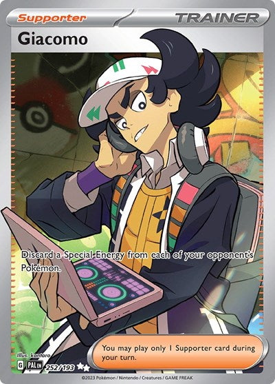 Giacomo - 252 (SV02: Paldea Evolved) Light Play Holofoil