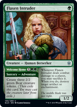 Flaxen Intruder (Throne of Eldraine) Light Play