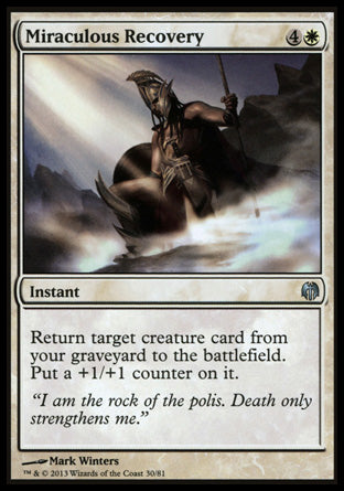 Miraculous Recovery (Duel Decks: Heroes vs Monsters) Light Play