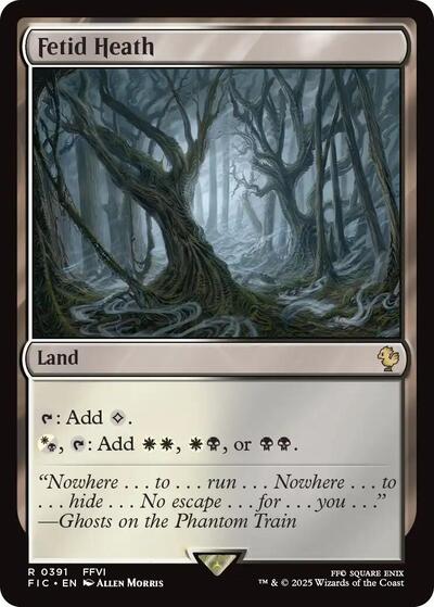 Fetid Heath (Commander: FINAL FANTASY) Light Play