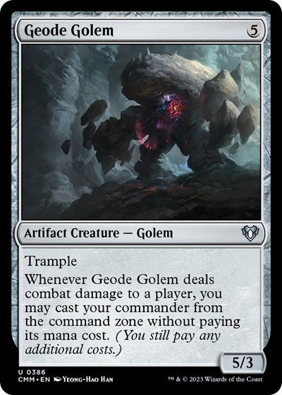 Geode Golem (Commander Masters) Light Play