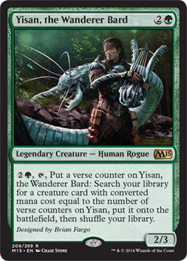 Yisan, the Wanderer Bard (Magic 2015 Core Set) Light Play Foil