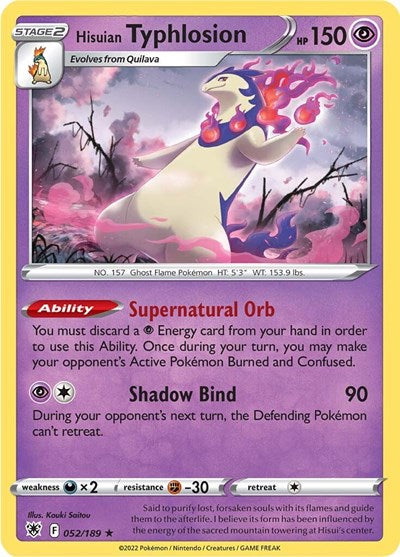 Hisuian Typhlosion (SWSH10: Astral Radiance) Medium Play Reverse Holofoil