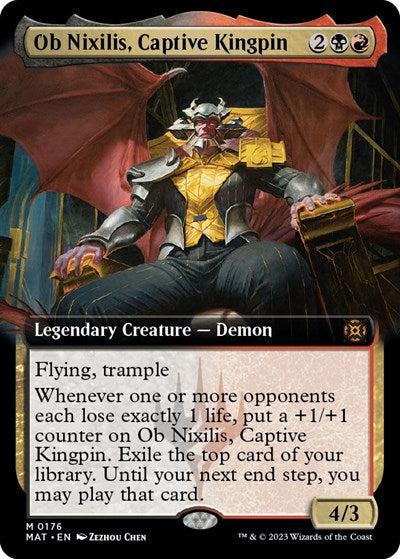 Ob Nixilis, Captive Kingpin (Extended Art) (March of the Machine: The Aftermath) Light Play
