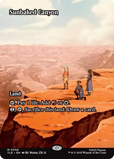 Sunbaked Canyon (Borderless) (Avatar: The Last Airbender: Eternal-Legal) Light Play Foil