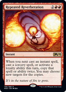 Repeated Reverberation (Magic 2020 Core Set) Medium Play