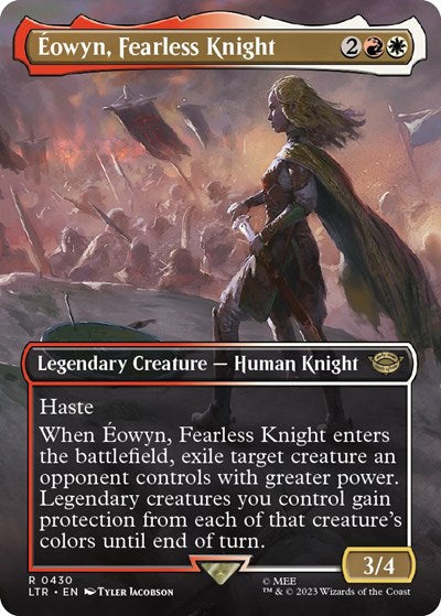 Eowyn, Fearless Knight (Borderless) (Universes Beyond: The Lord of the Rings: Tales of Middle-earth) Light Play Foil