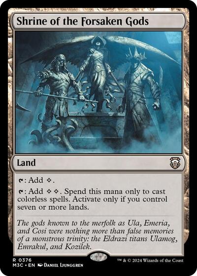 Shrine of the Forsaken Gods (Commander: Modern Horizons 3) Light Play