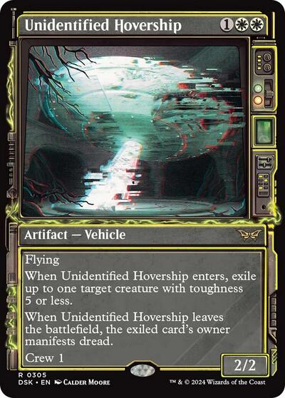 Unidentified Hovership (Showcase) (Duskmourn: House of Horror) Light Play Foil