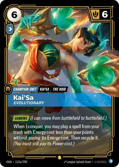 Kai'Sa Evolutionary (Alternate Art) (Origins) Light Play Foil