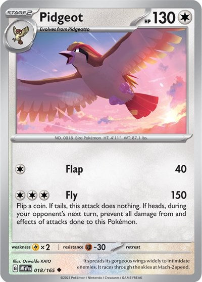 Pidgeot (Scarlet and Violet: 151) Light Play