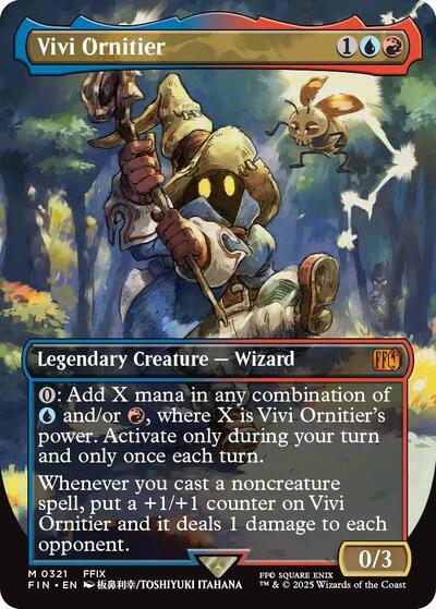 Vivi Ornitier (Borderless) (Universes Beyond: FINAL FANTASY) Light Play Foil