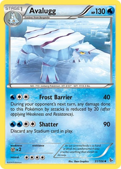 Avalugg (XY - Flashfire) Light Play