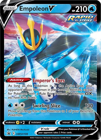 Empoleon V - SWSH108 (SWSH: Sword & Shield Promo Cards) Near Mint Holofoil