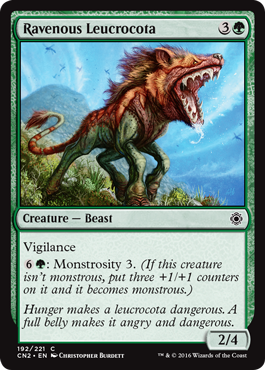 Ravenous Leucrocota (Conspiracy: Take the Crown) Medium Play
