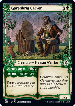 Garenbrig Carver (Showcase) (Throne of Eldraine) Light Play