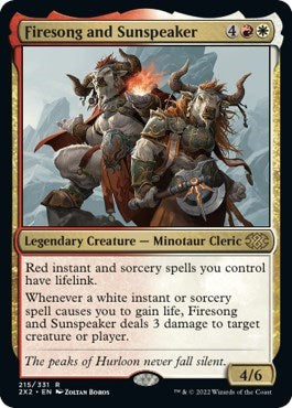 Firesong and Sunspeaker (Double Masters 2022) Light Play