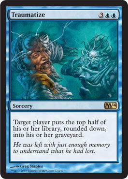 Traumatize (Magic 2014 Core Set) Light Play Foil