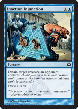Inaction Injunction (Return to Ravnica) Light Play