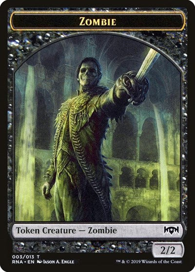 Zombie Token (Ravnica Allegiance) Light Play