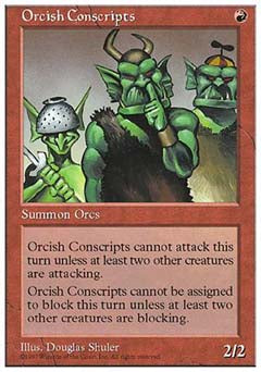 Orcish Conscripts (5th Edition) Light Play