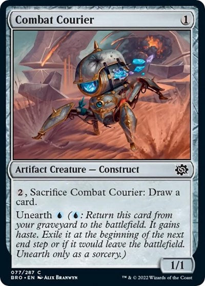 Combat Courier (The Brothers' War) Light Play Foil