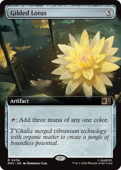 Gilded Lotus (Extended Art) (Commander: Marvel Super Heroes) Light Play